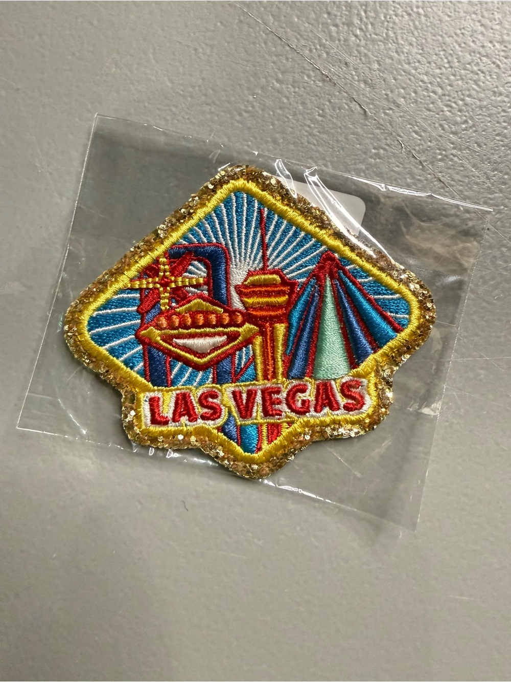 Stoney Clover Lane Las Vegas embroidered patch Embroidered Patch in Blue & Red N